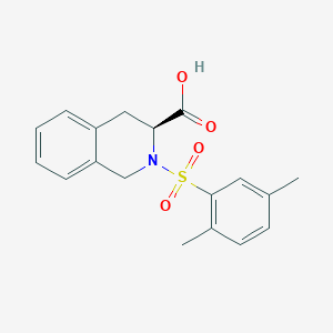 molecular formula C18H19NO4S B2571772 (3S)-2-(2,5-dimethylphenyl)sulfonyl-3,4-dihydro-1H-isoquinoline-3-carboxylic acid CAS No. 1212485-84-1