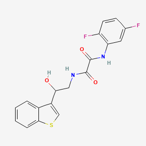 N1-(2-(benzo[b]thiophen-3-yl)-2-hydroxyethyl)-N2-(2,5-difluorophenyl)oxalamide