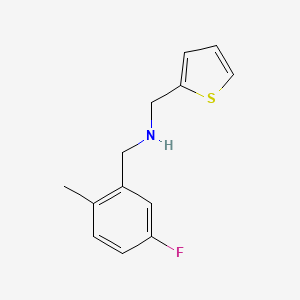 N-[(5-fluoro-2-methylphenyl)methyl]-1-thiophen-2-ylmethanamine