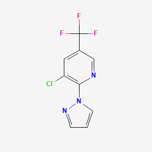 3-chloro-2-(1H-pyrazol-1-yl)-5-(trifluoromethyl)pyridine
