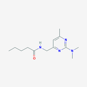 N-((2-(dimethylamino)-6-methylpyrimidin-4-yl)methyl)pentanamide