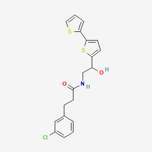 N-(2-{[2,2'-bithiophene]-5-yl}-2-hydroxyethyl)-3-(3-chlorophenyl)propanamide