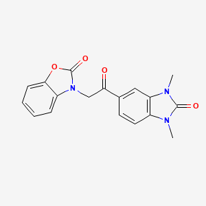 3-[2-(1,3-dimethyl-2-oxo-2,3-dihydro-1H-benzimidazol-5-yl)-2-oxoethyl]-1,3-benzoxazol-2(3H)-one