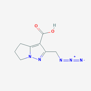 2-(Azidomethyl)-5,6-dihydro-4H-pyrrolo[1,2-b]pyrazole-3-carboxylic acid