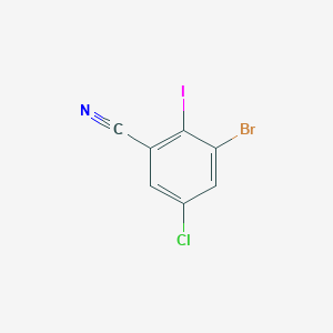 3-Bromo-5-chloro-2-iodobenzonitrile