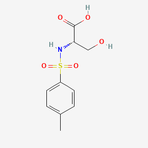 molecular formula C10H13NO5S B2571847 (2S)-3-Hydroxy-2-(4-methylbenzenesulfonamido)propanoic acid CAS No. 7663-92-5
