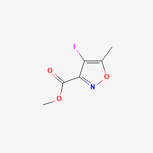 molecular formula C6H6INO3 B2571883 4-碘-5-甲基-1,2-恶唑-3-甲酸甲酯 CAS No. 1823583-57-8