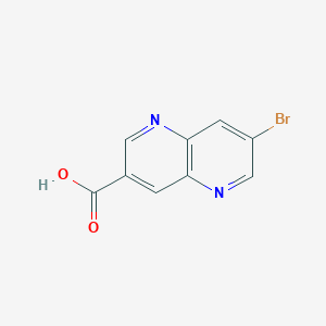 molecular formula C9H5BrN2O2 B2571982 7-溴-1,5-萘啶-3-羧酸 CAS No. 958332-87-1