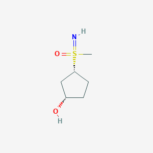 molecular formula C6H13NO2S B2571989 (1S,3R)-3-(Methylsulfonimidoyl)cyclopentan-1-ol CAS No. 2309442-00-8