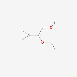molecular formula C7H14O2 B2571993 2-Cyclopropyl-2-ethoxyethan-1-ol CAS No. 1865506-39-3