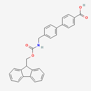 molecular formula C29H23NO4 B2571995 n-Fmoc-4-(4-carboxyphenyl)benzylamine CAS No. 173911-22-3