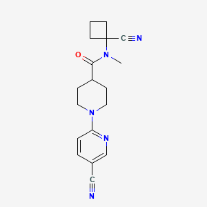 N-(1-cyanocyclobutyl)-1-(5-cyanopyridin-2-yl)-N-methylpiperidine-4-carboxamide