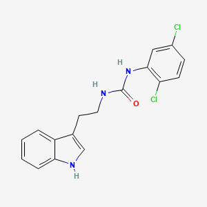 molecular formula C17H15Cl2N3O B2572019 1-(2,5-二氯苯基)-3-[2-(1H-吲哚-3-基)乙基]脲 CAS No. 1023819-24-0