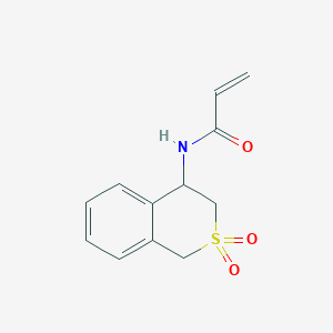 molecular formula C12H13NO3S B2572025 N-(2,2-dioxo-3,4-dihydro-1H-2lambda6-benzothiopyran-4-yl)prop-2-enamide CAS No. 2094205-88-4