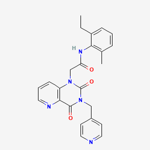 molecular formula C24H23N5O3 B2572034 2-(2,4-二氧代-3-(吡啶-4-基甲基)-3,4-二氢吡啶并[3,2-d]嘧啶-1(2H)-基)-N-(2-乙基-6-甲苯基)乙酰胺 CAS No. 946371-21-7