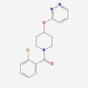 (2-Bromophenyl)(4-(pyridazin-3-yloxy)piperidin-1-yl)methanone