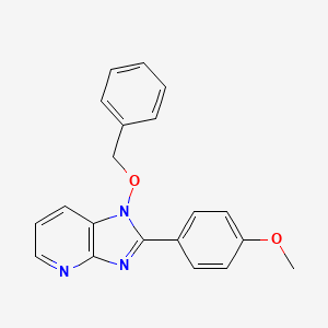 molecular formula C20H17N3O2 B2572050 1-(benzyloxy)-2-(4-methoxyphenyl)-1H-imidazo[4,5-b]pyridine CAS No. 339027-17-7