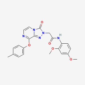 molecular formula C22H21N5O5 B2572077 N-(2,4-dimethoxyphenyl)-2-(3-oxo-8-(p-tolyloxy)-[1,2,4]triazolo[4,3-a]pyrazin-2(3H)-yl)acetamide CAS No. 1251591-39-5