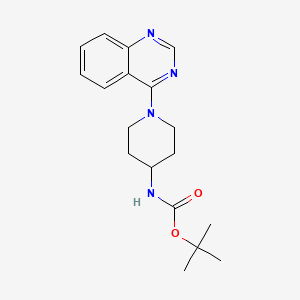 molecular formula C18H24N4O2 B2572084 tert-Butyl N-[1-(quinazolin-4-yl)piperidin-4-yl]carbamate CAS No. 853680-03-2