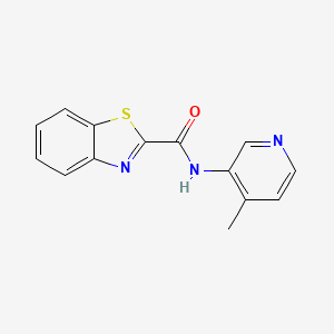 molecular formula C14H11N3OS B2572097 N-(4-methylpyridin-3-yl)benzo[d]thiazole-2-carboxamide CAS No. 2320209-81-0