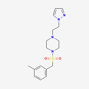 1-(2-(1H-pyrazol-1-yl)ethyl)-4-((3-methylbenzyl)sulfonyl)piperazine