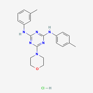 6-morpholino-N2-(m-tolyl)-N4-(p-tolyl)-1,3,5-triazine-2,4-diamine hydrochloride