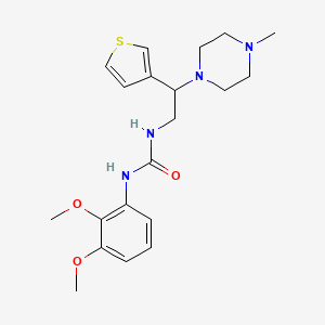 1-(2,3-Dimethoxyphenyl)-3-(2-(4-methylpiperazin-1-yl)-2-(thiophen-3-yl)ethyl)urea