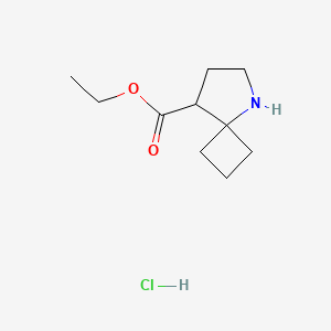 molecular formula C10H18ClNO2 B2572125 5-氮杂螺[3.4]辛烷-8-羧酸乙酯盐酸盐 CAS No. 2230807-44-8