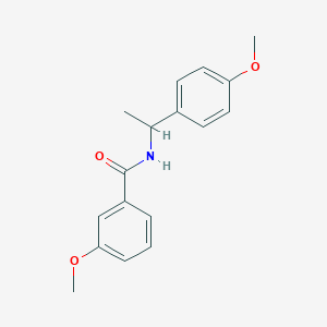 molecular formula C17H19NO3 B257214 3-methoxy-N-[1-(4-methoxyphenyl)ethyl]benzamide 