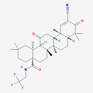 molecular formula C33H45F3N2O3 B2572142 CDDO-dhTFEA CAS No. 1191265-33-4