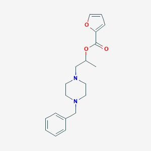 molecular formula C19H24N2O3 B257215 2-(4-Benzyl-1-piperazinyl)-1-methylethyl 2-furoate 