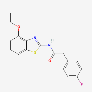 N-(4-ethoxybenzo[d]thiazol-2-yl)-2-(4-fluorophenyl)acetamide