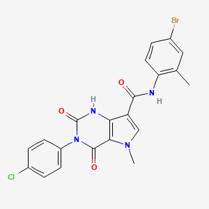 N-(4-bromo-2-methylphenyl)-3-(4-chlorophenyl)-5-methyl-2,4-dioxo-2,3,4,5-tetrahydro-1H-pyrrolo[3,2-d]pyrimidine-7-carboxamide
