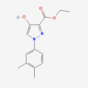 ethyl 1-(3,4-dimethylphenyl)-4-hydroxy-1H-pyrazole-3-carboxylate