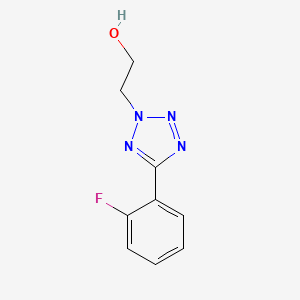 molecular formula C9H9FN4O B2572196 2-[5-(2-氟苯基)四唑-2-基]乙醇 CAS No. 1903049-52-4