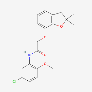 N-(5-chloro-2-methoxyphenyl)-2-((2,2-dimethyl-2,3-dihydrobenzofuran-7-yl)oxy)acetamide