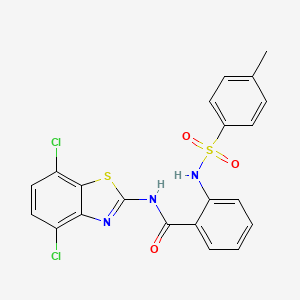 N-(4,7-dichloro-1,3-benzothiazol-2-yl)-2-(4-methylbenzenesulfonamido)benzamide