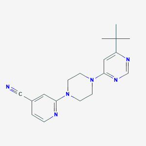 2-[4-(6-Tert-butylpyrimidin-4-yl)piperazin-1-yl]pyridine-4-carbonitrile