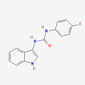 molecular formula C15H12FN3O B2572226 1-(4-fluorophenyl)-3-(1H-indol-3-yl)urea CAS No. 941987-62-8