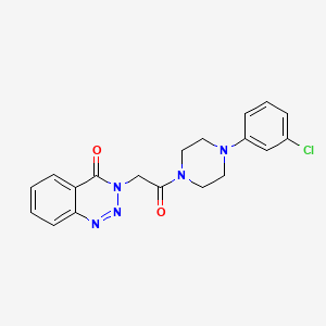 3-{2-[4-(3-chlorophenyl)piperazino]-2-oxoethyl}-1,2,3-benzotriazin-4(3H)-one