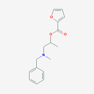 molecular formula C16H19NO3 B257223 2-[Benzyl(methyl)amino]-1-methylethyl 2-furoate 