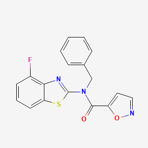 N-benzyl-N-(4-fluorobenzo[d]thiazol-2-yl)isoxazole-5-carboxamide