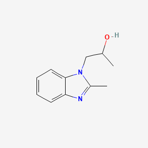molecular formula C11H14N2O B2572237 1-(2-methyl-1H-benzimidazol-1-yl)-2-propanol CAS No. 5499-28-5