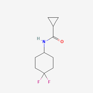 molecular formula C10H15F2NO B2572241 N-(4,4-difluorocyclohexyl)cyclopropanecarboxamide CAS No. 1854595-16-6