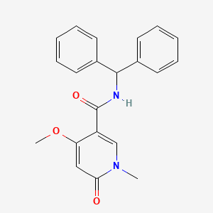 N-(diphenylmethyl)-4-methoxy-1-methyl-6-oxo-1,6-dihydropyridine-3-carboxamide