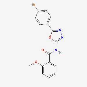 N-(5-(4-bromophenyl)-1,3,4-oxadiazol-2-yl)-2-methoxybenzamide