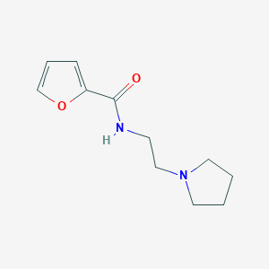 molecular formula C11H16N2O2 B257225 N-[2-(1-pyrrolidinyl)ethyl]-2-furamide 