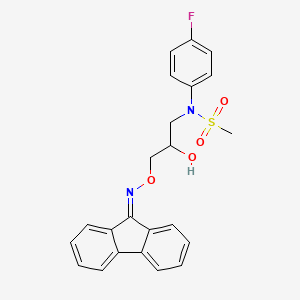 N-[3-(Fluoren-9-ylideneaminooxy)-2-hydroxy-propyl]-N-(4-fluoro-phenyl)-methanesulfonamide