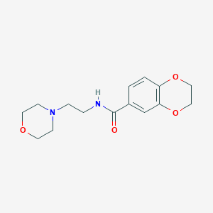 molecular formula C15H20N2O4 B257226 N-[2-(4-morpholinyl)ethyl]-2,3-dihydro-1,4-benzodioxine-6-carboxamide 