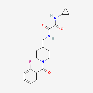 N1-cyclopropyl-N2-((1-(2-fluorobenzoyl)piperidin-4-yl)methyl)oxalamide